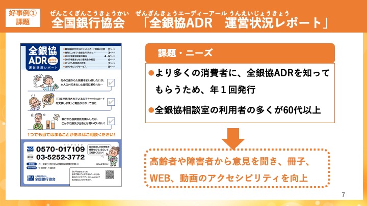 スライド：全国銀行協会　「全銀協ADR運営状況レポート」