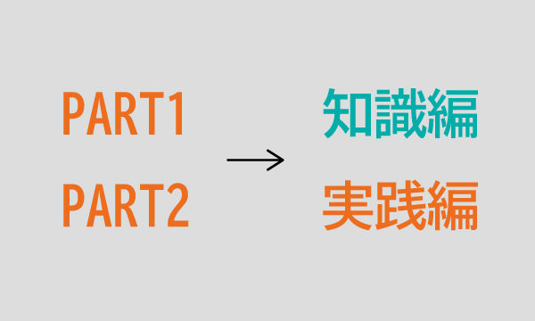 「知識編」「実践編」と具体的な章立て